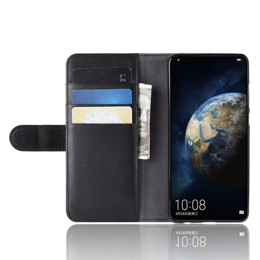 Funda de cuero genuino Huawei P30, negro