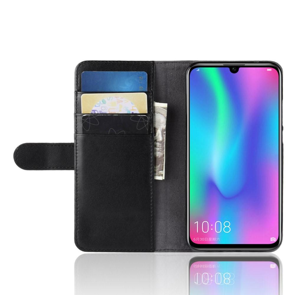 Funda de cuero genuino Huawei P Smart 2019, negro