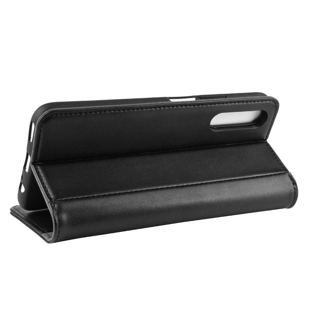 Funda de cuero genuino Huawei P Smart Pro, negro