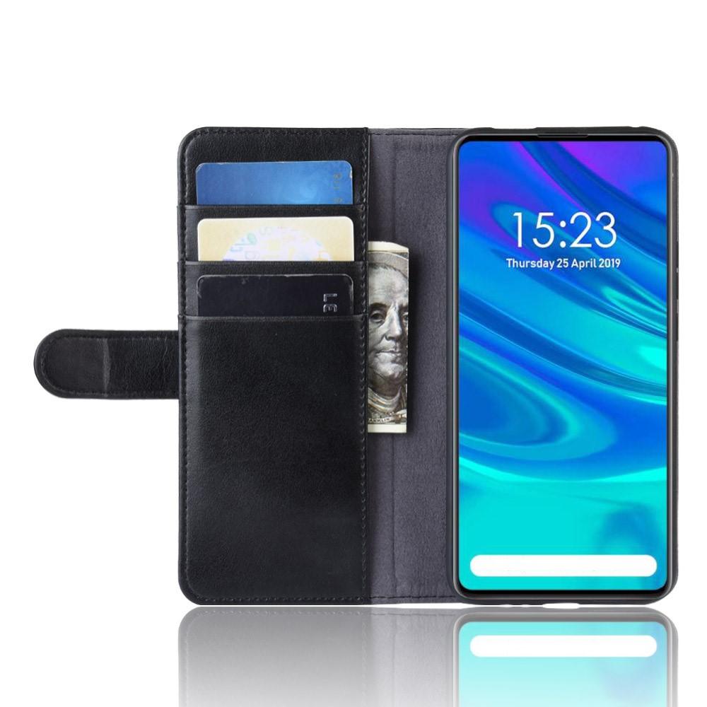 Funda de cuero genuino Huawei P Smart Z, Negro