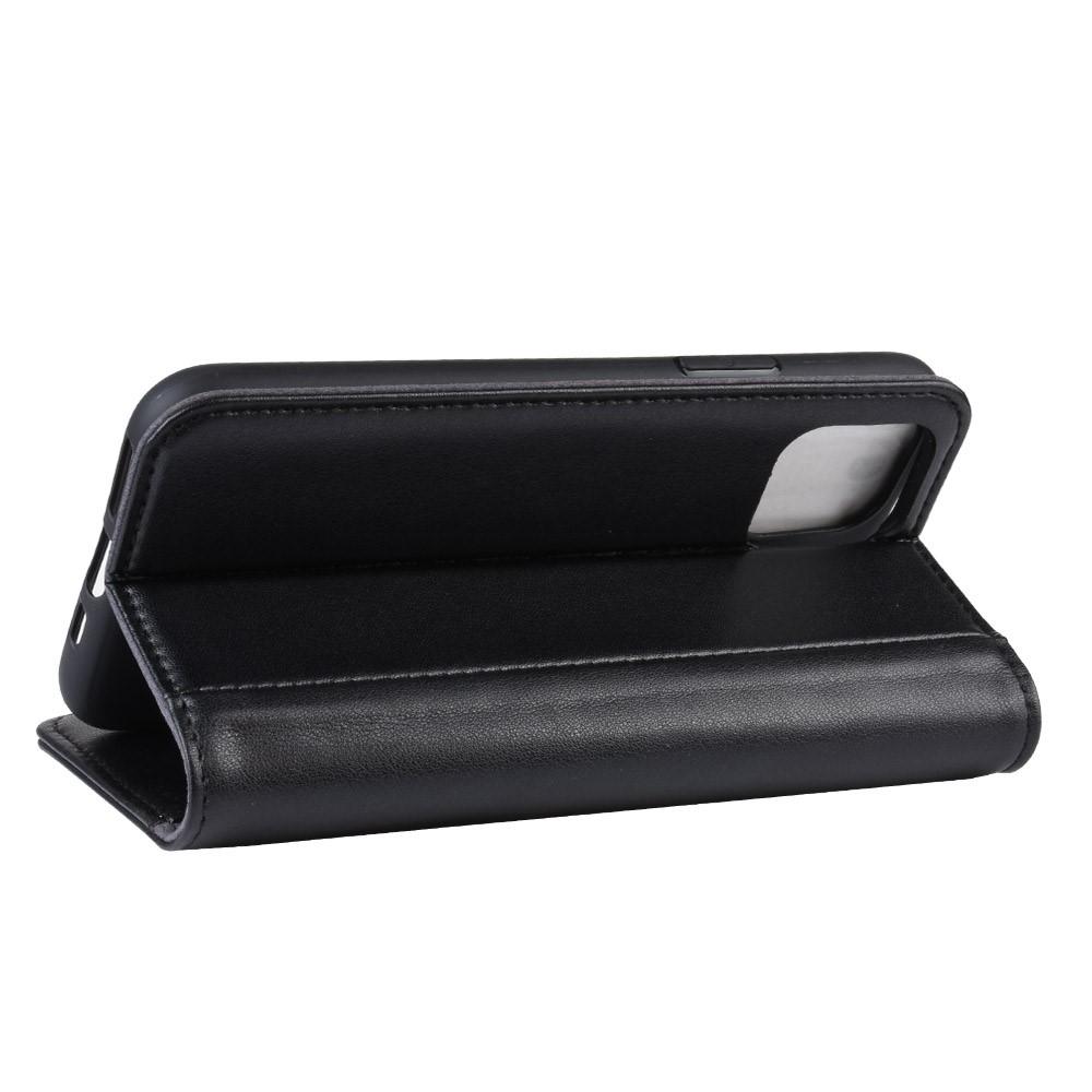 Funda de cuero genuino iPhone 11, Negro