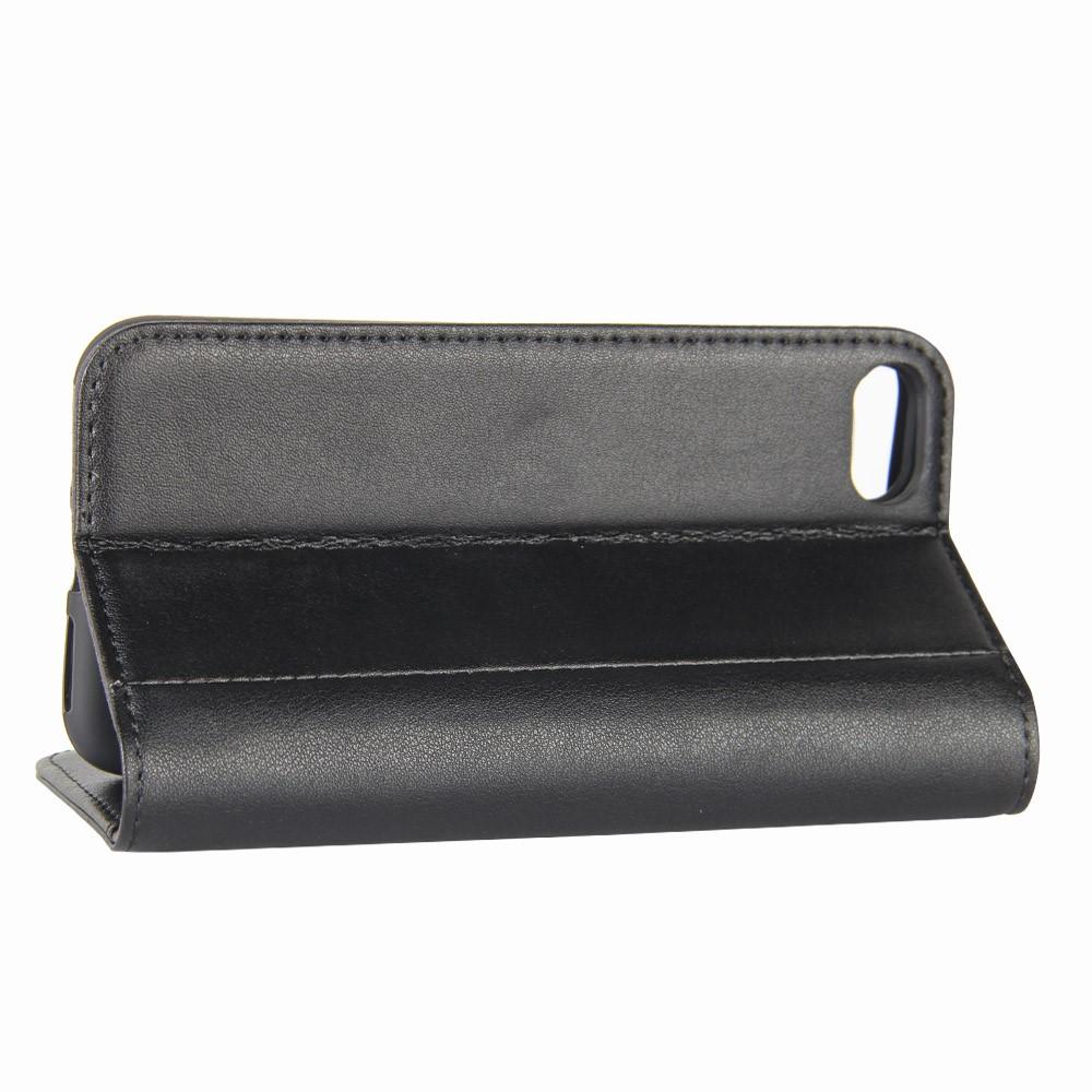 Funda de cuero genuino iPhone 7, negro