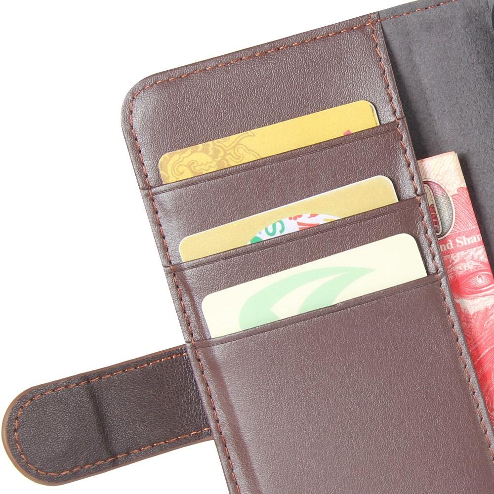 Funda de cuero genuino iPhone Xr, Marrón