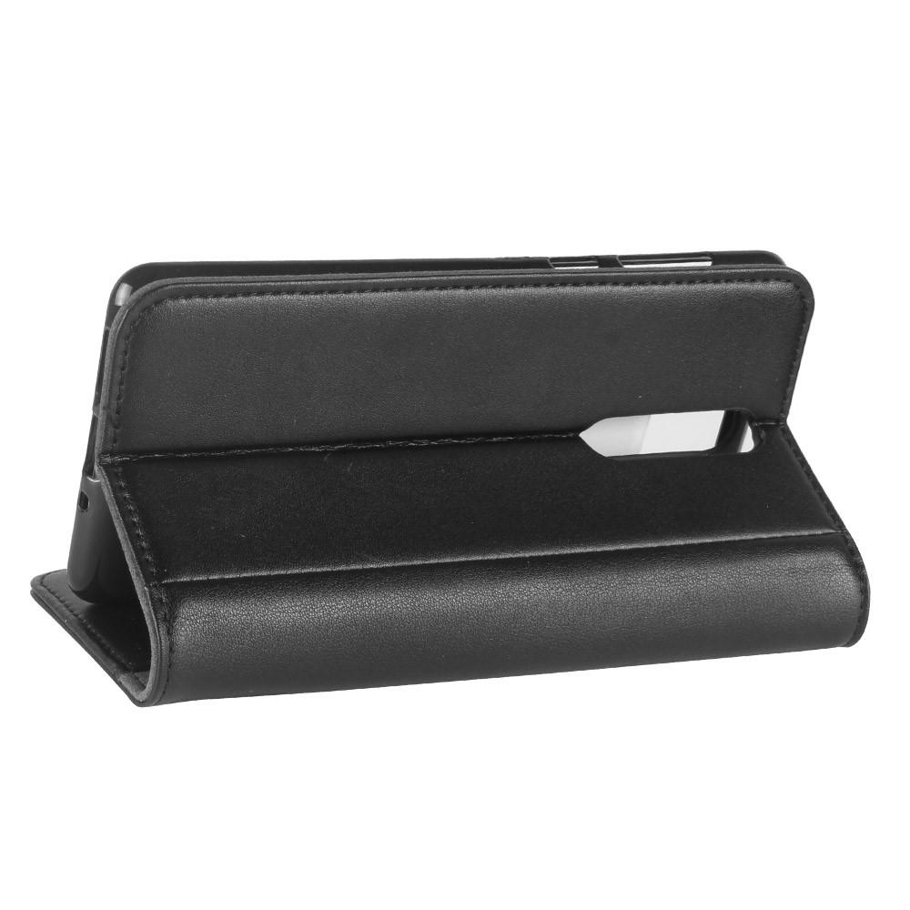 Funda de cuero genuino Nokia 8, Negro