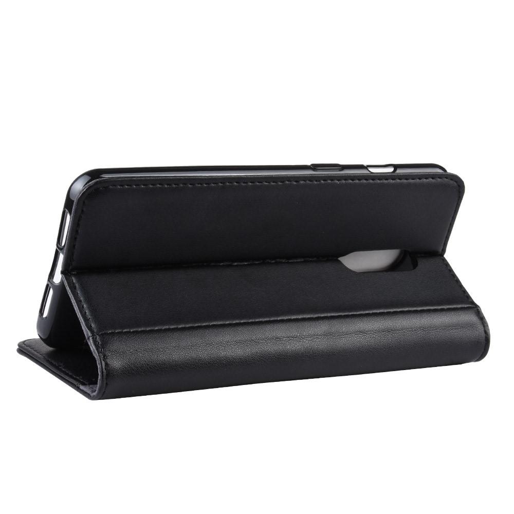 Funda de cuero genuino  OnePlus 7, Negro