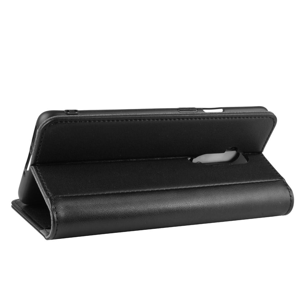 Funda de cuero genuino  OnePlus 7T Pro, Negro