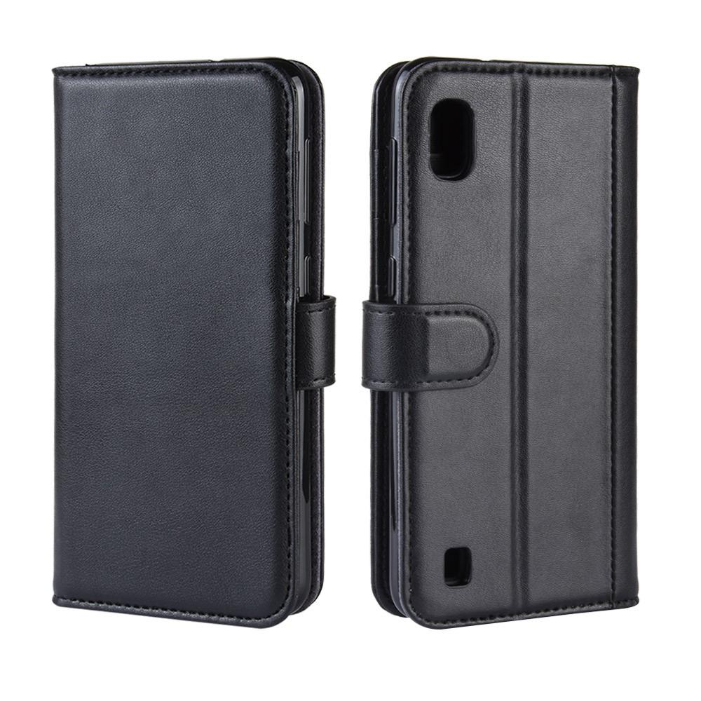 Funda de cuero genuino Samsung Galaxy A10, negro