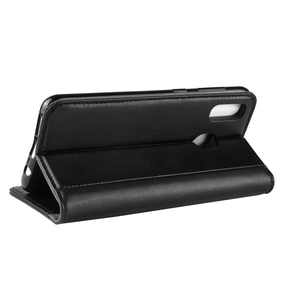Funda de cuero genuino Samsung Galaxy A40, Negro