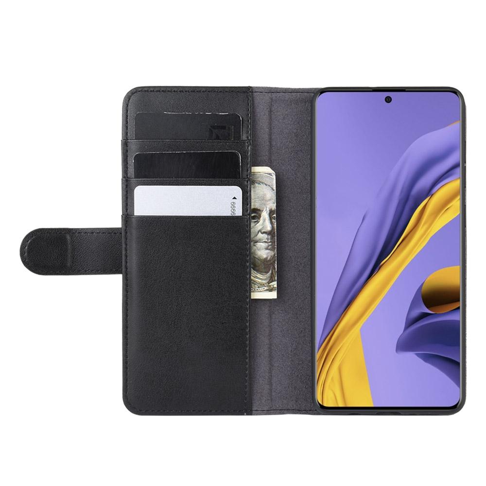Funda de cuero genuino Samsung Galaxy A51, Negro