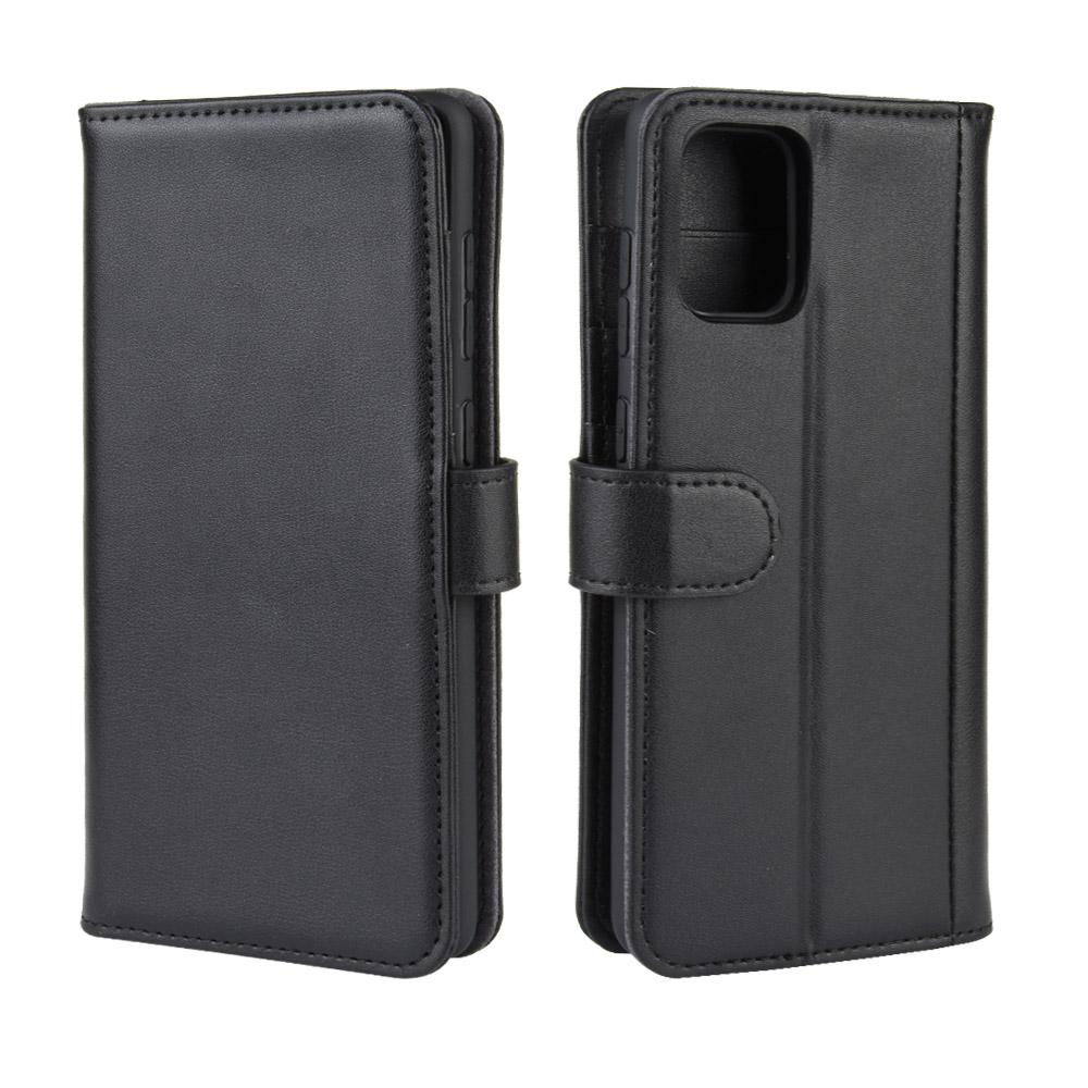 Funda de cuero genuino Samsung Galaxy A51, Negro