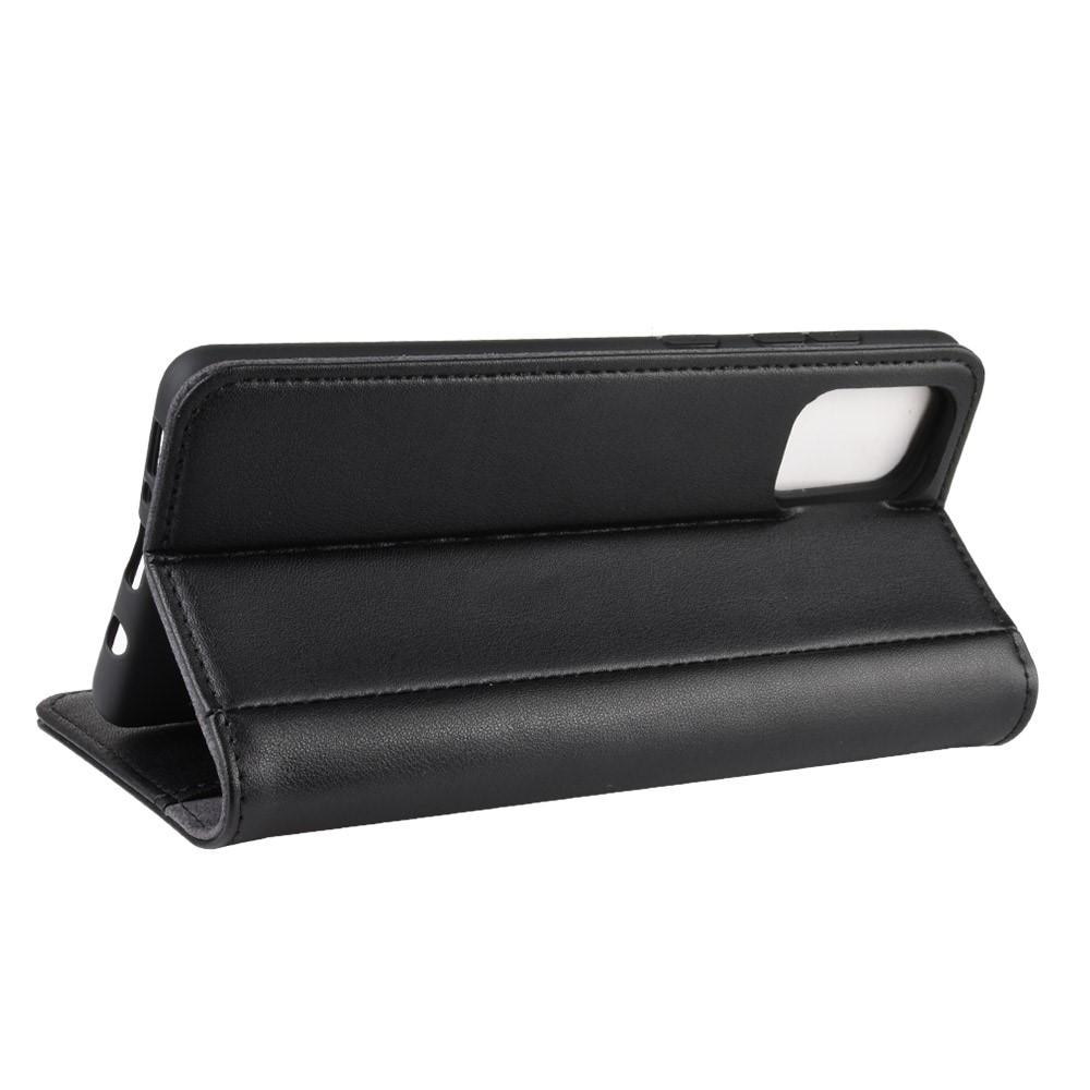 Funda de cuero genuino Samsung Galaxy A71, Negro