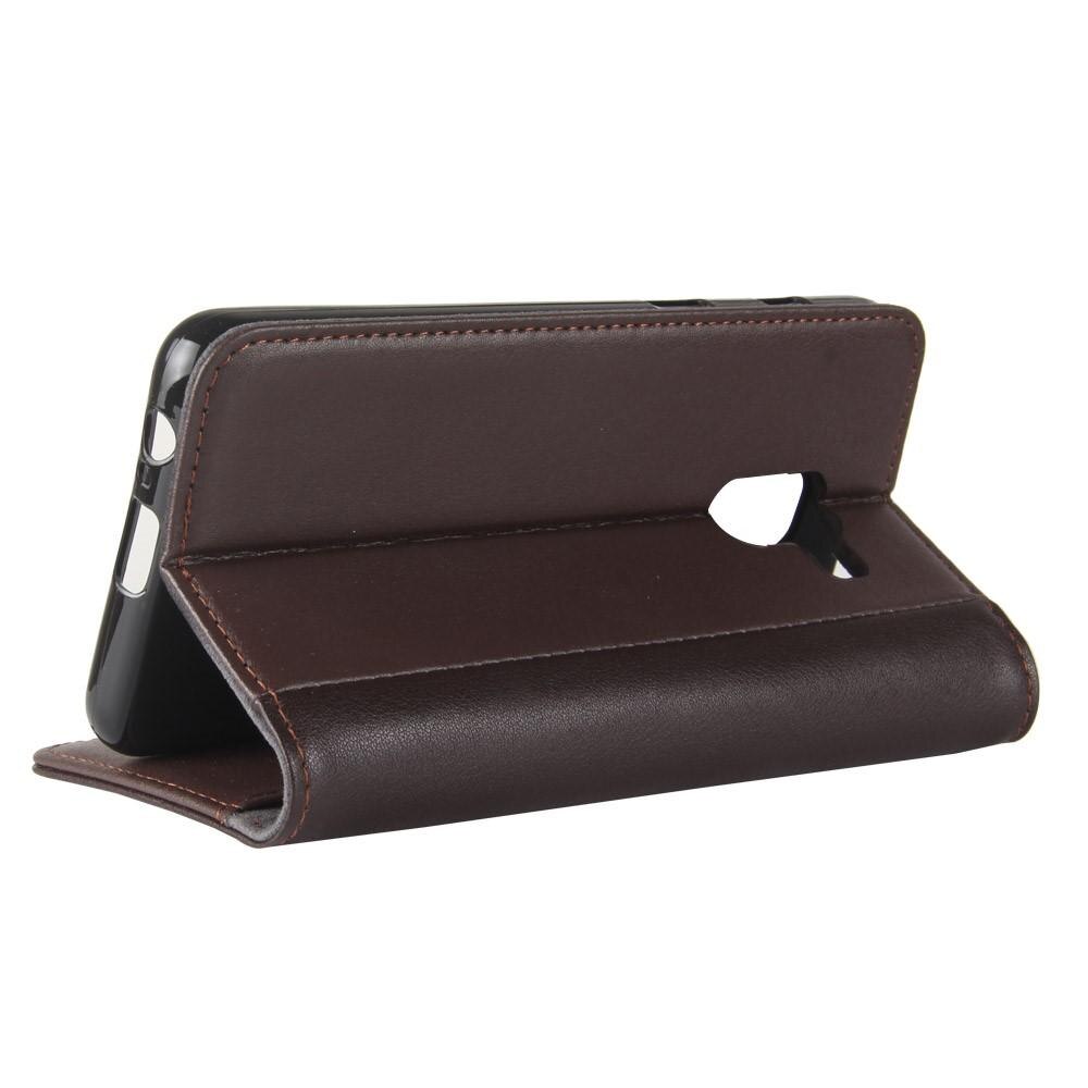Funda de cuero genuino Samsung Galaxy A8 2018, Marrón