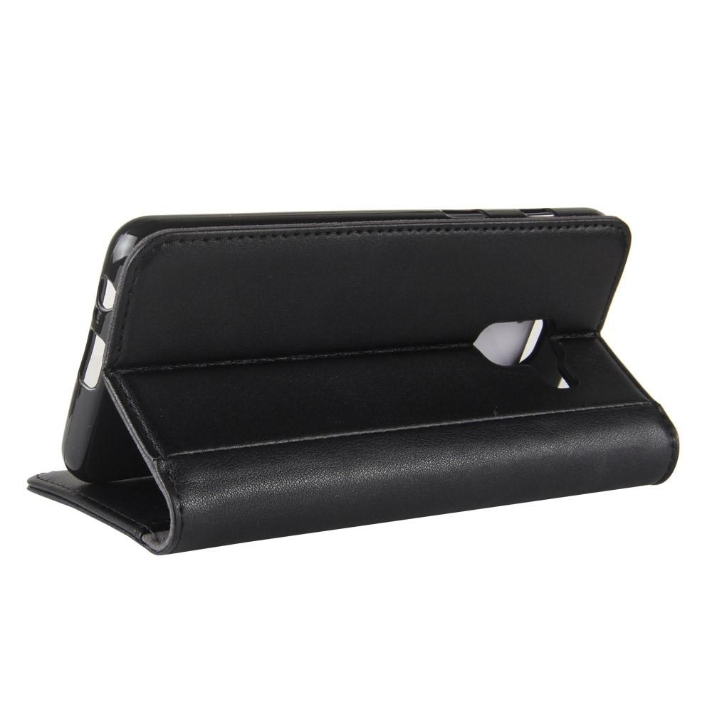 Funda de cuero genuino Samsung Galaxy A8 2018, Negro