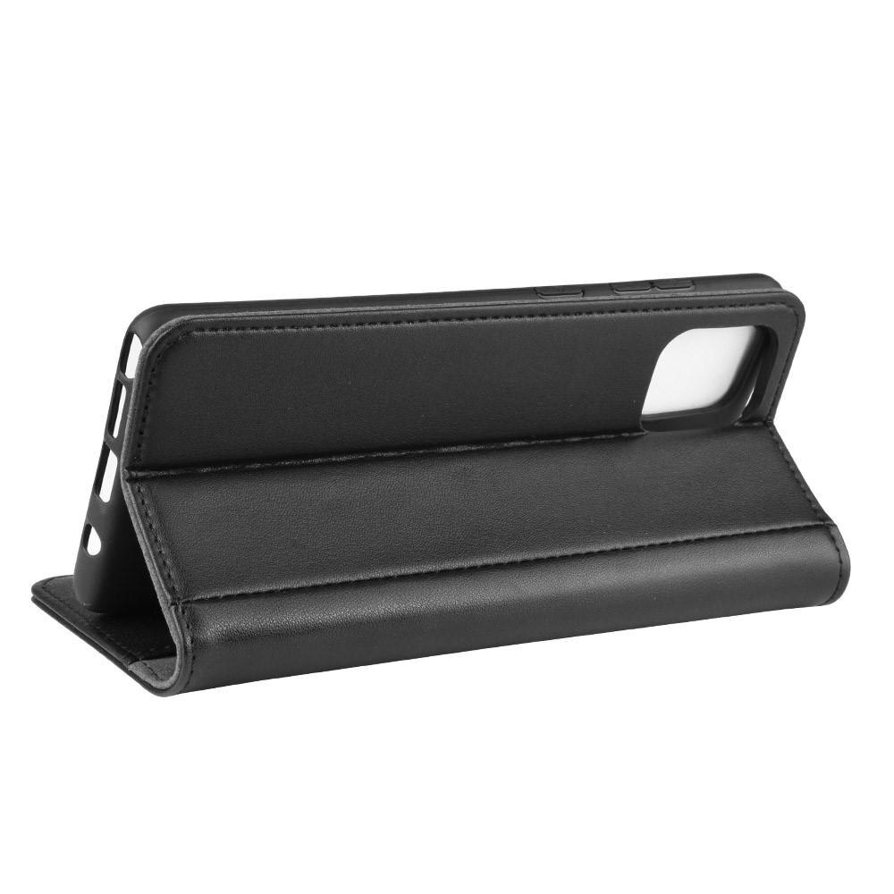 Funda de cuero genuino Samsung Galaxy Note 10 Lite, negro