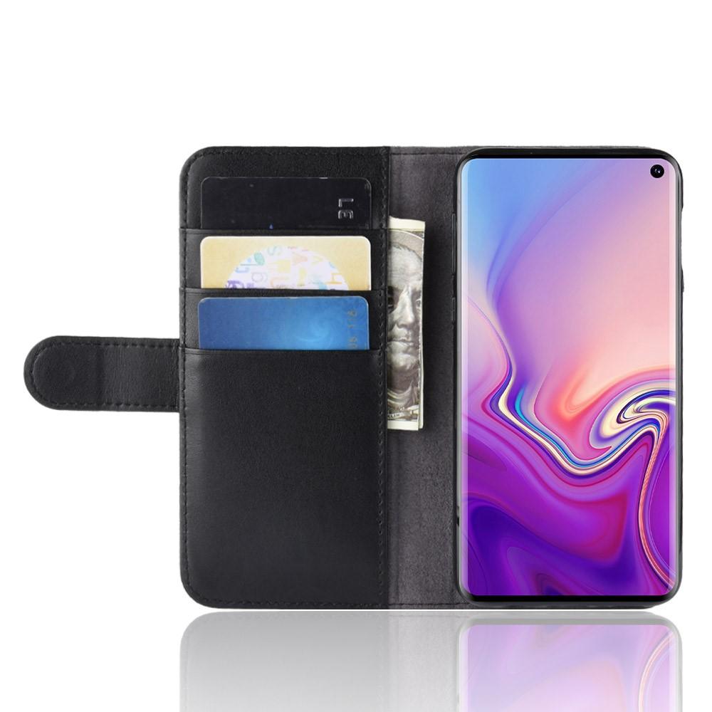 Funda de cuero genuino Samsung Galaxy S10e, Negro