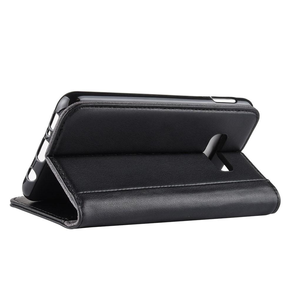 Funda de cuero genuino Samsung Galaxy S10e, Negro