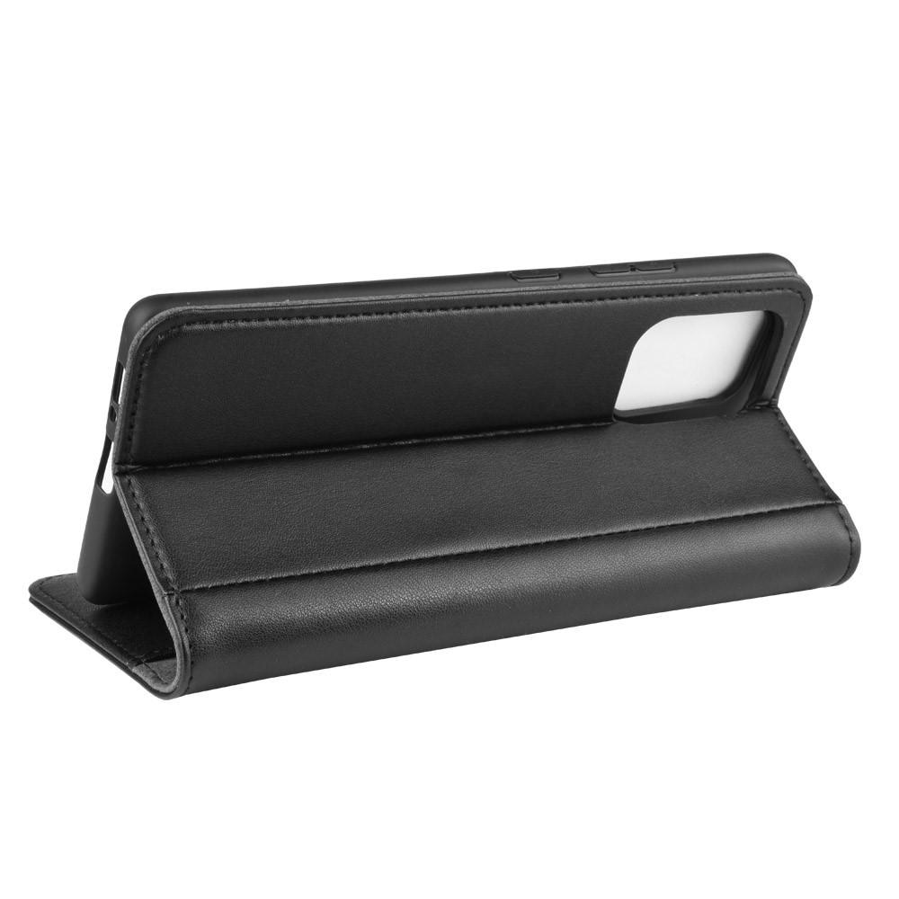 Funda de cuero genuino Samsung Galaxy S10 Lite, Negro