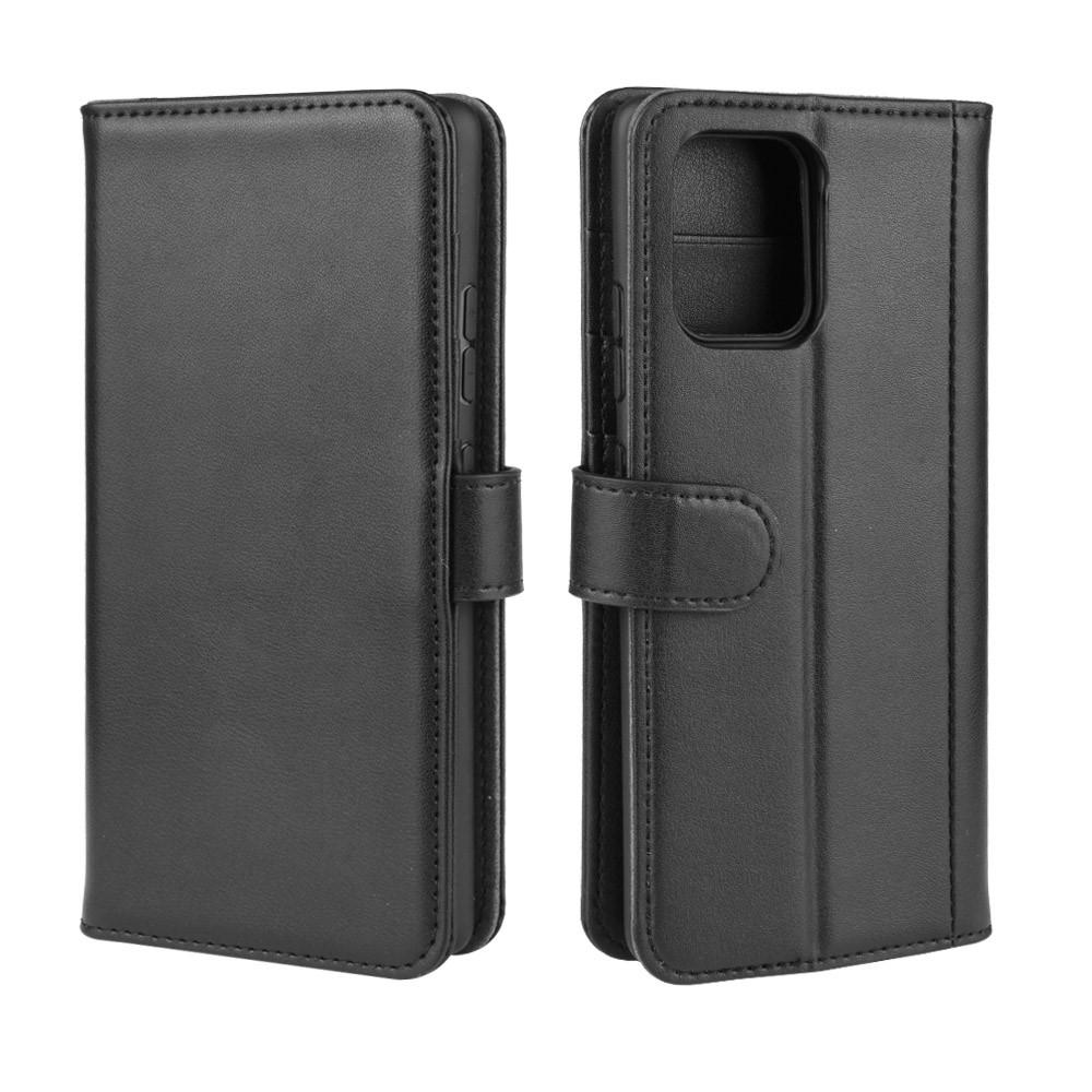 Funda de cuero genuino Samsung Galaxy S10 Lite, Negro