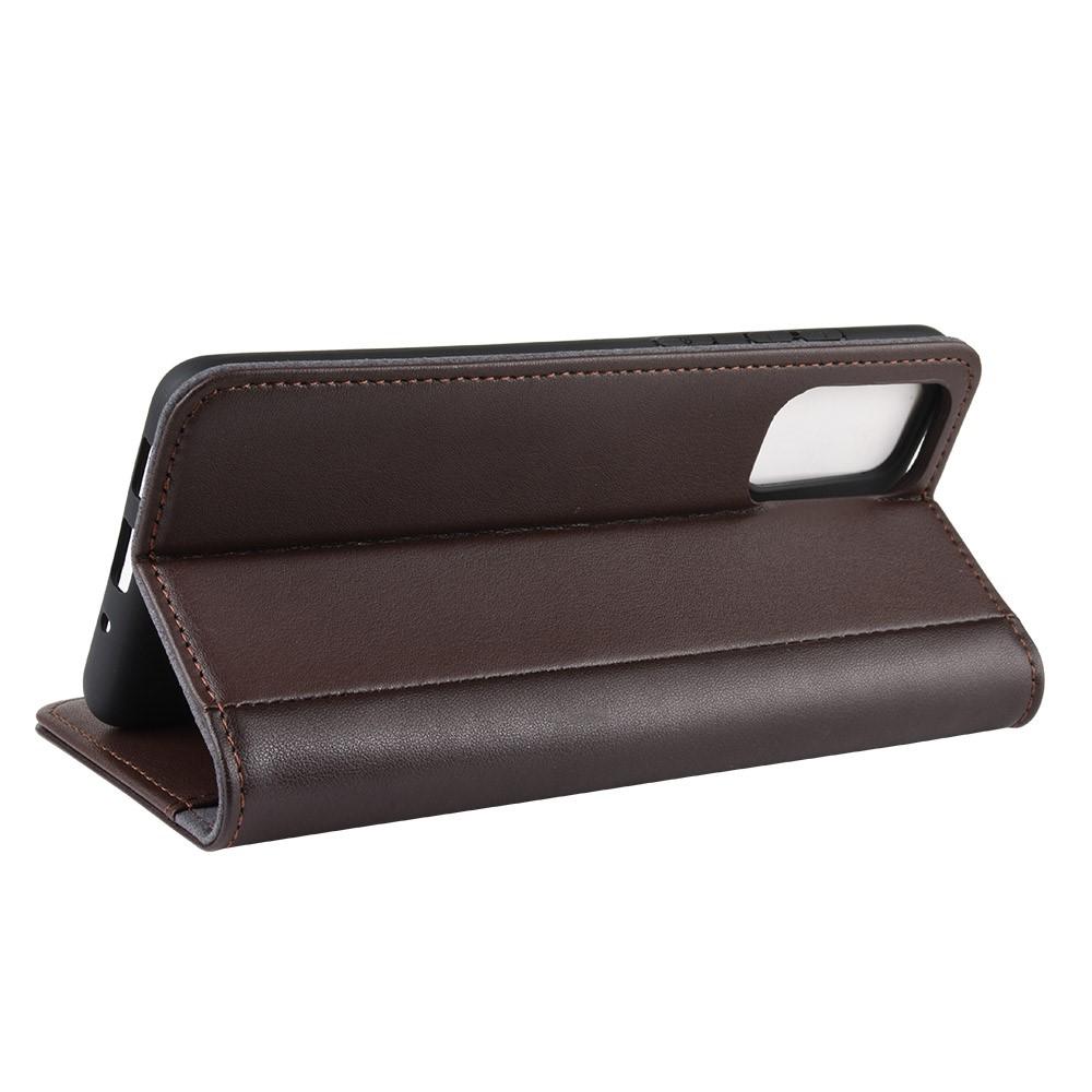 Funda de cuero genuino Samsung Galaxy S20, Marrón