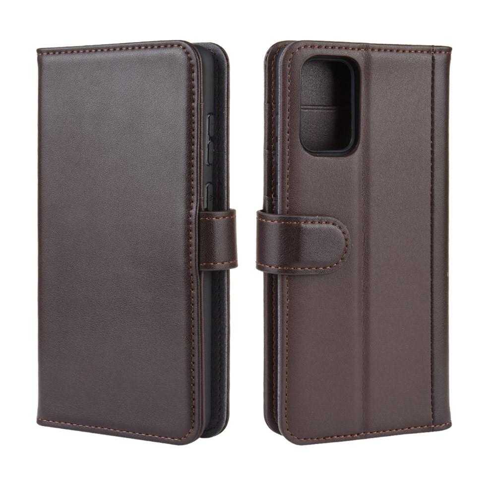 Funda de cuero genuino Samsung Galaxy S20, Marrón