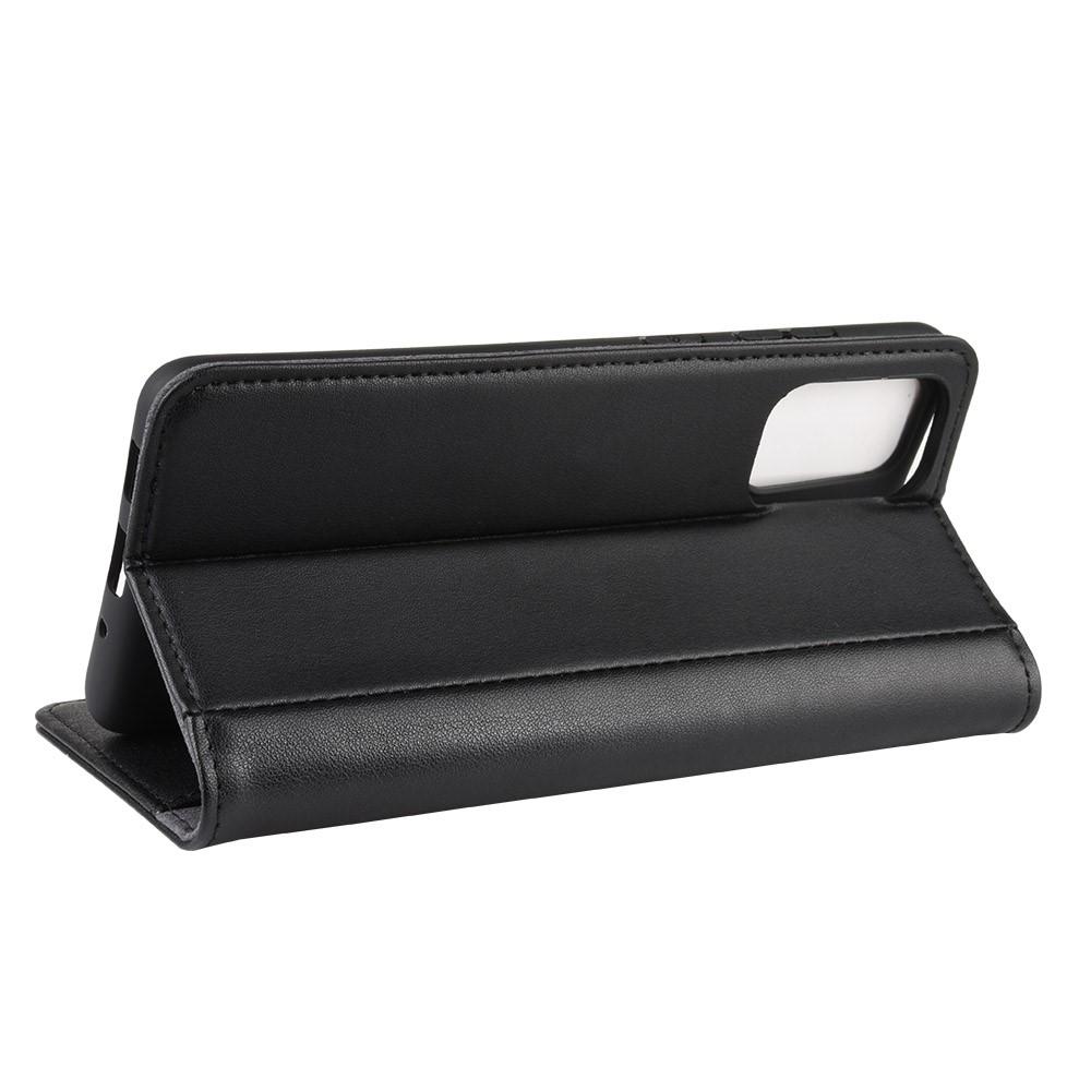 Funda de cuero genuino Samsung Galaxy S20 Plus, Negro