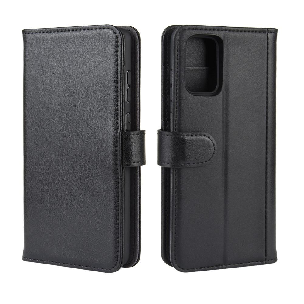 Funda de cuero genuino Samsung Galaxy S20 Plus, Negro