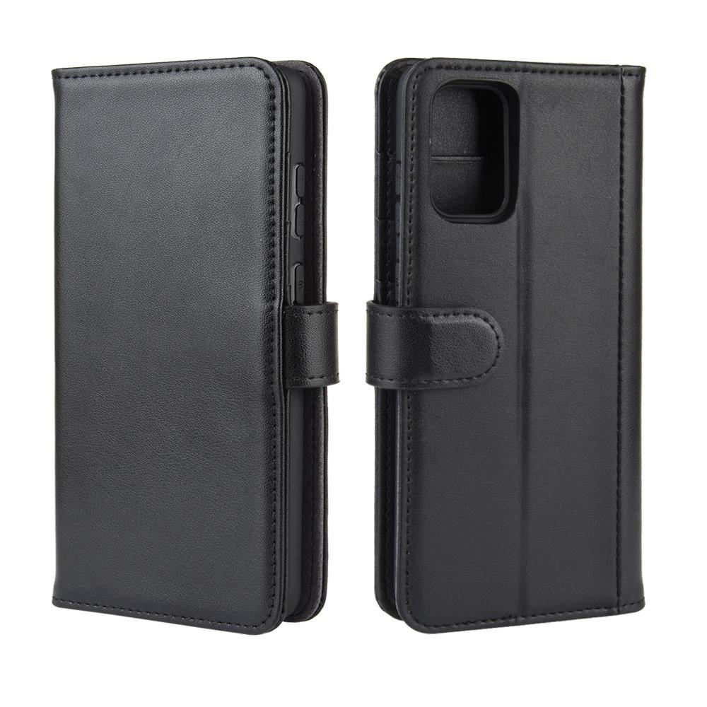 Funda de cuero genuino Samsung Galaxy S20 Plus, negro