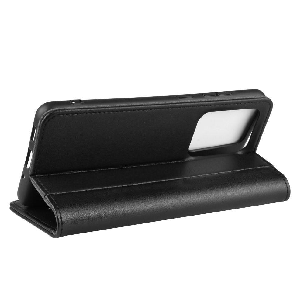 Funda de cuero genuino Samsung Galaxy S20 Ultra, Negro