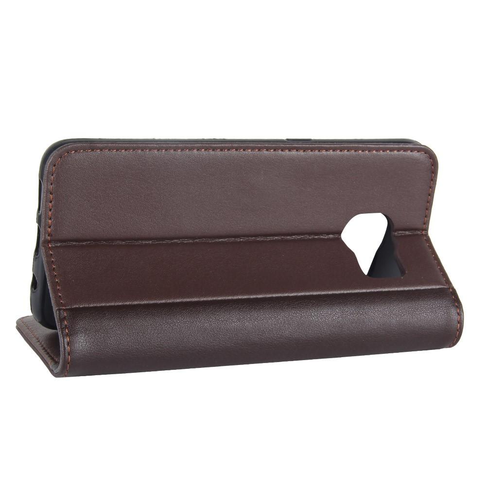 Funda de cuero genuino Samsung Galaxy S7 Edge, Marrón