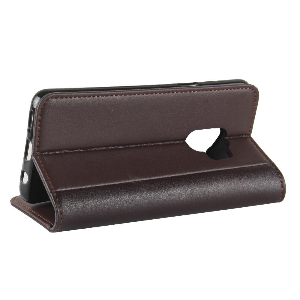 Funda de cuero genuino Samsung Galaxy S9, Marrón