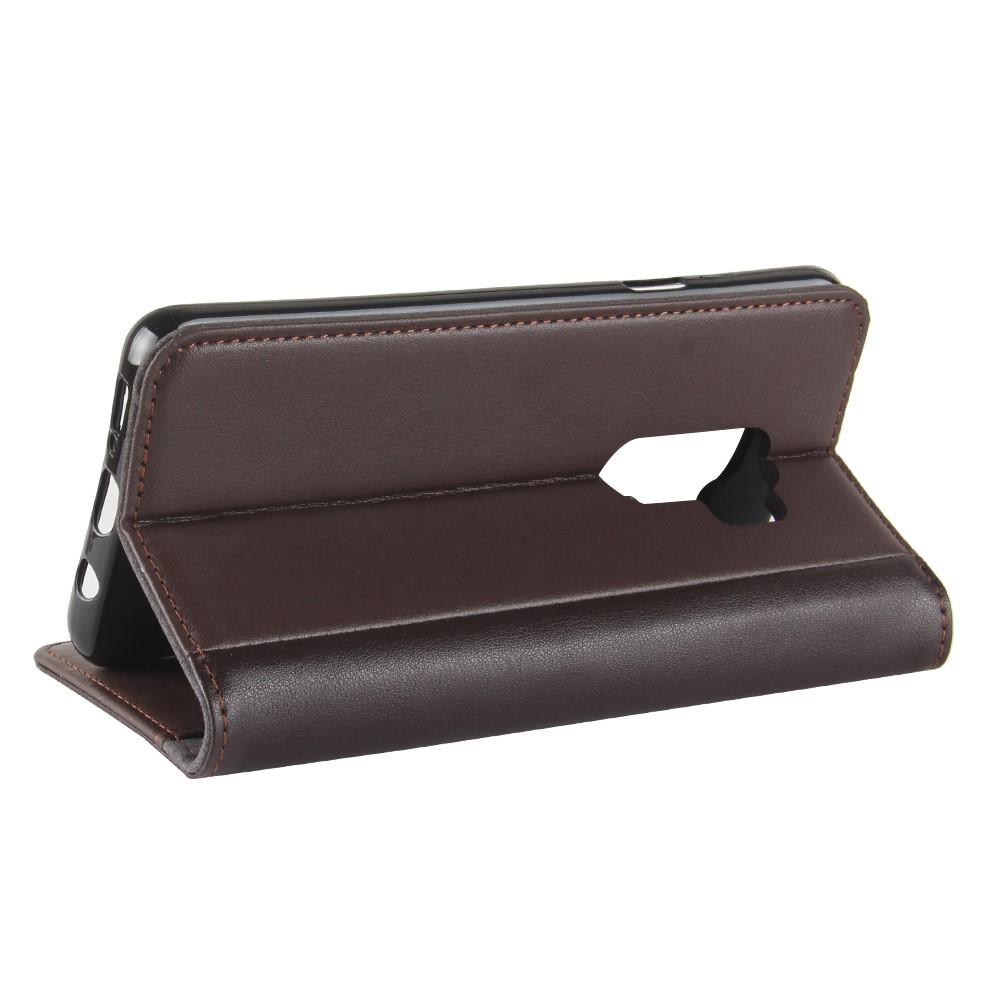 Funda de cuero genuino Samsung Galaxy S9 Plus, Marrón