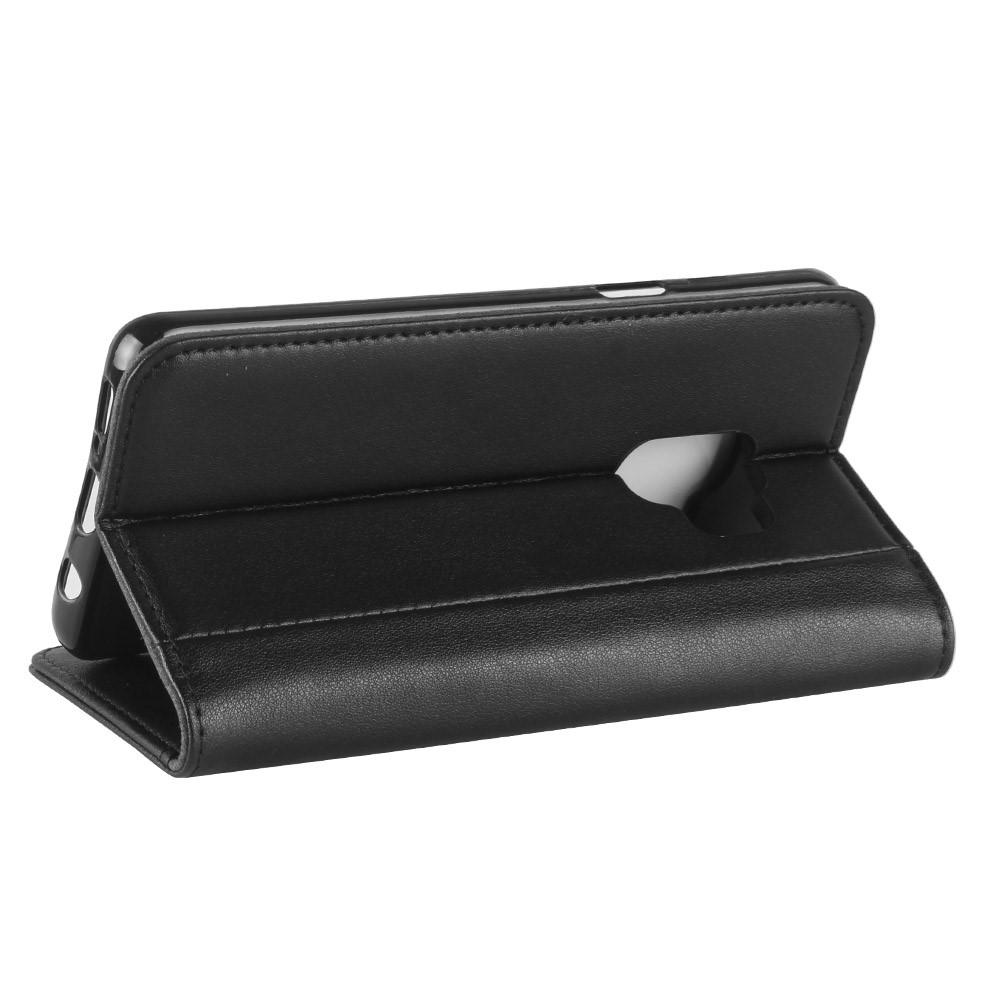 Funda de cuero genuino Samsung Galaxy S9, Negro