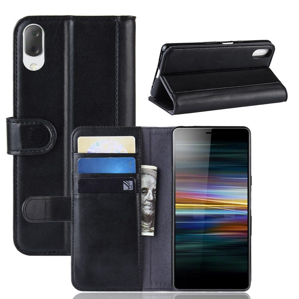 Funda de cuero genuino Sony Xperia L3, Negro