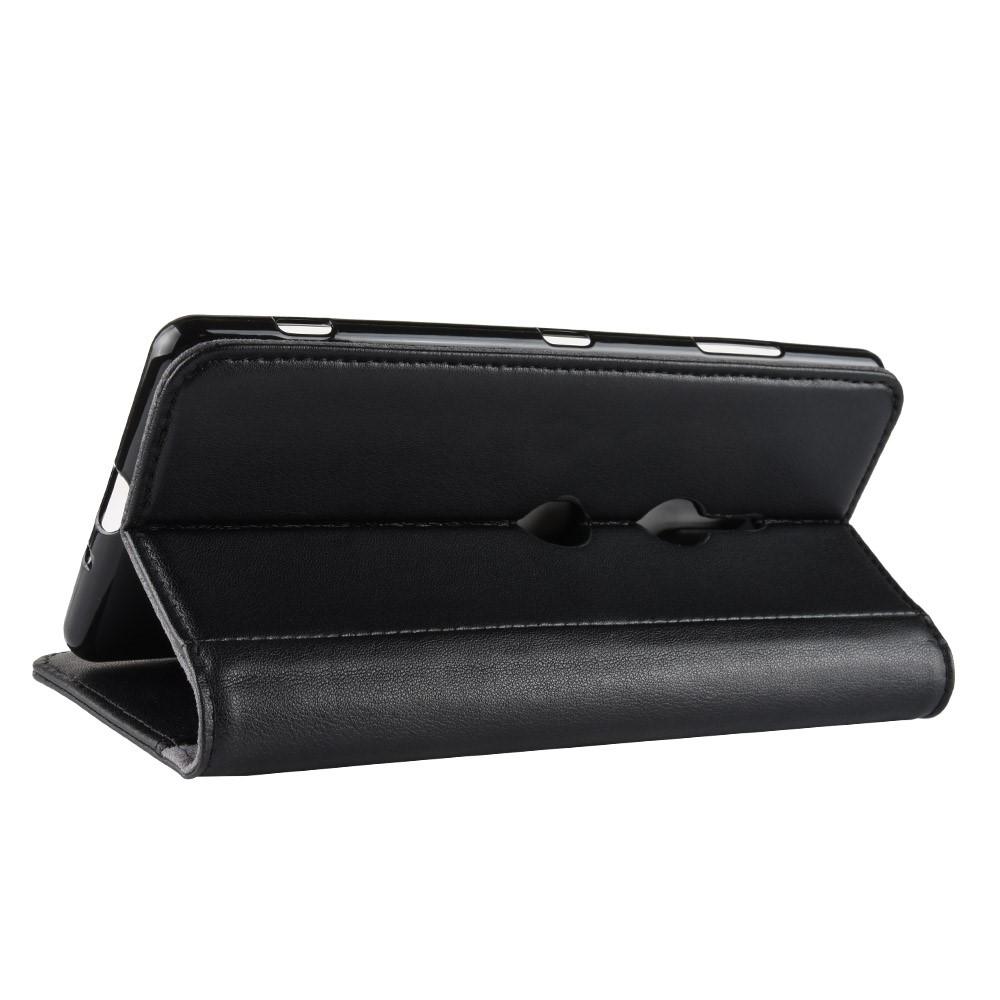 Funda de cuero genuino Sony Xperia XZ3, Negro