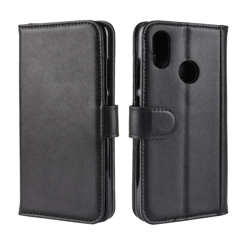 Funda de cuero genuino Xiaomi Mi 8, negro