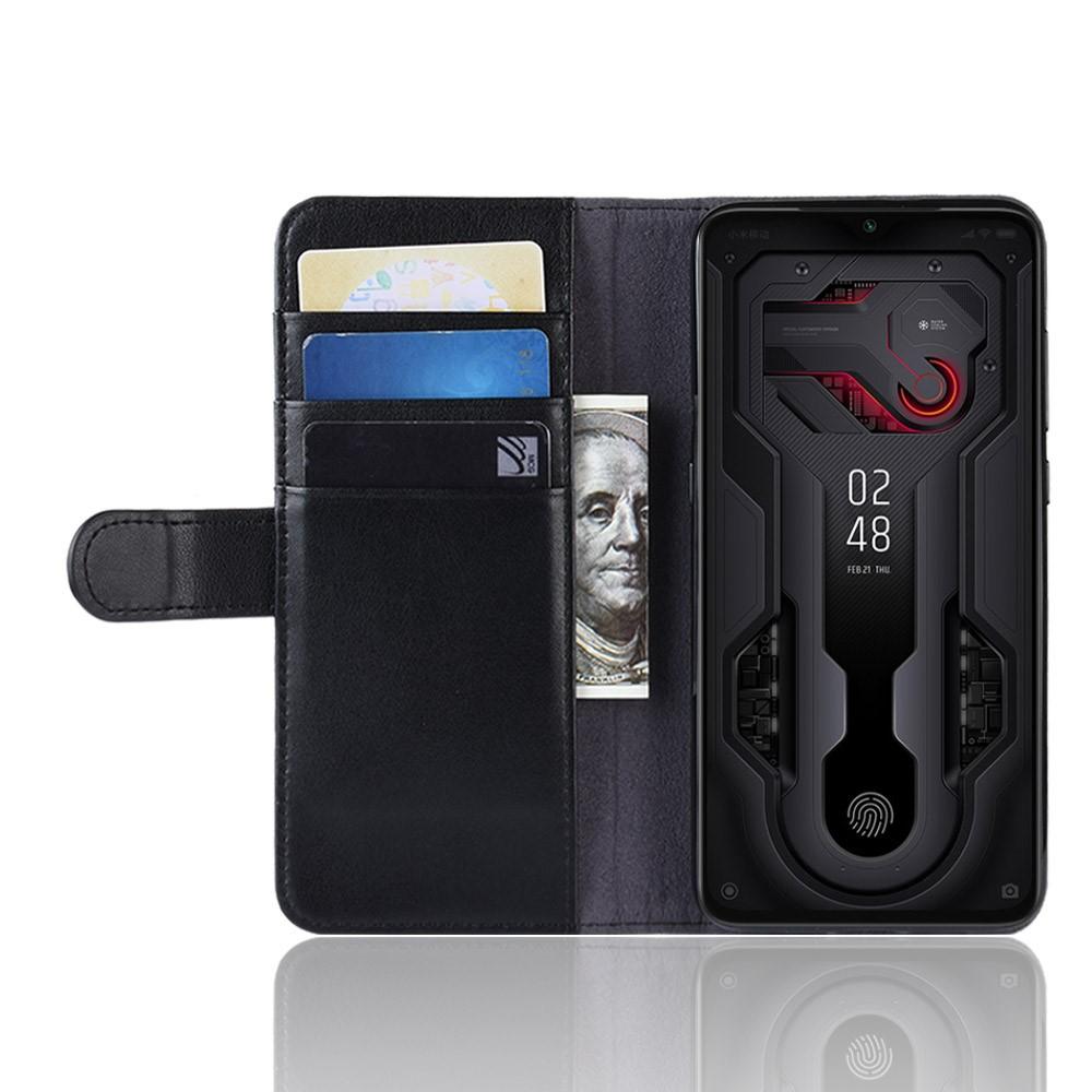 Funda de cuero genuino Xiaomi Mi 9, Negro