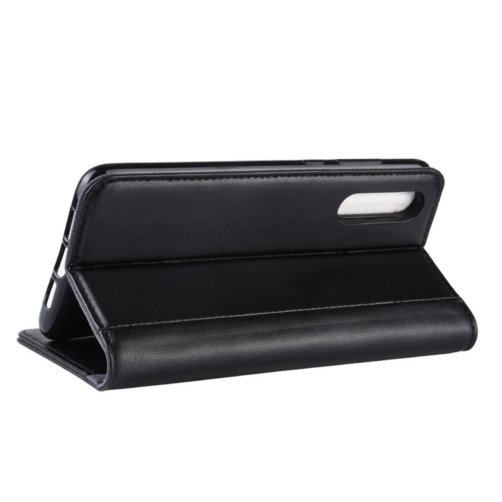 Funda de cuero genuino Xiaomi Mi 9, Negro