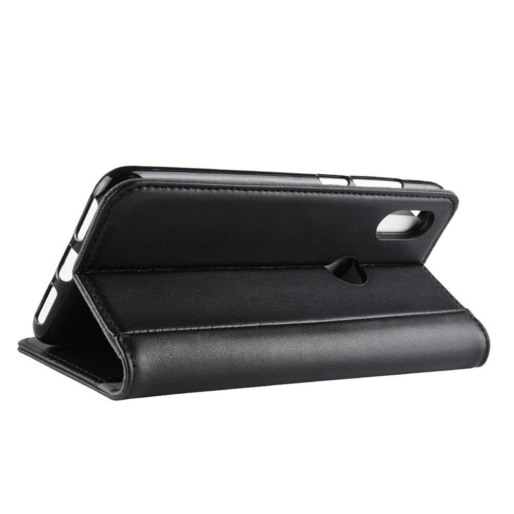 Funda de cuero genuino Xiaomi Mi A2 Lite, negro