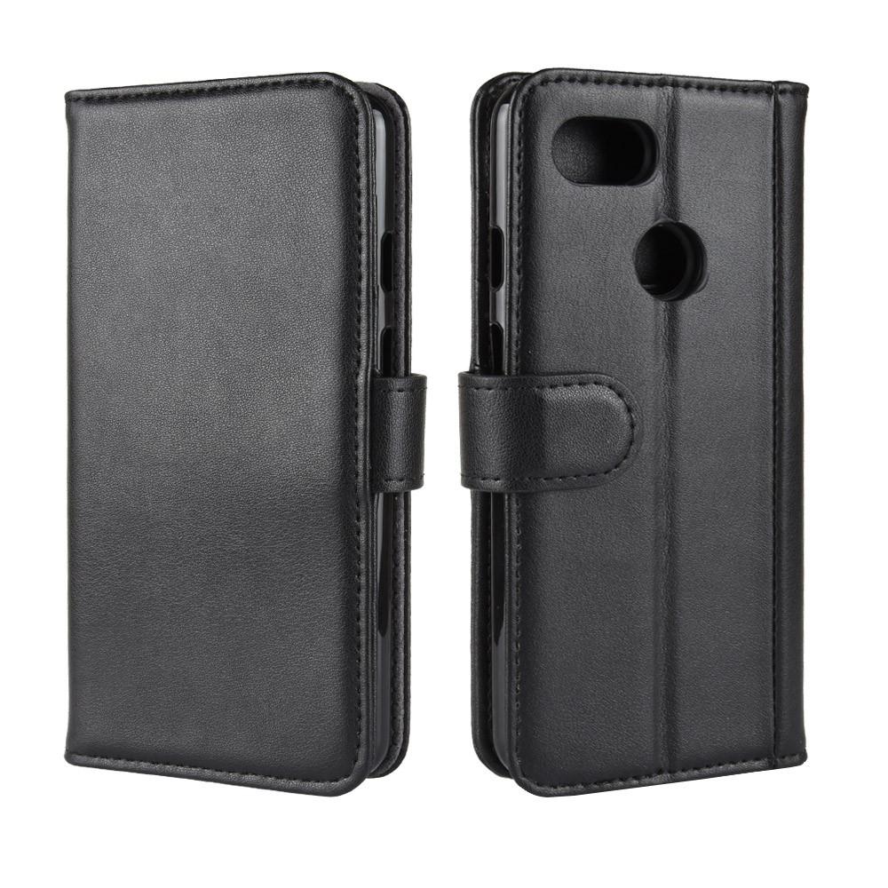 Funda de cuero genuino Google Pixel 3, negro