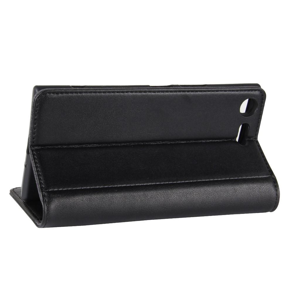 Funda de cuero genuino Sony Xperia XZ Premium, Negro