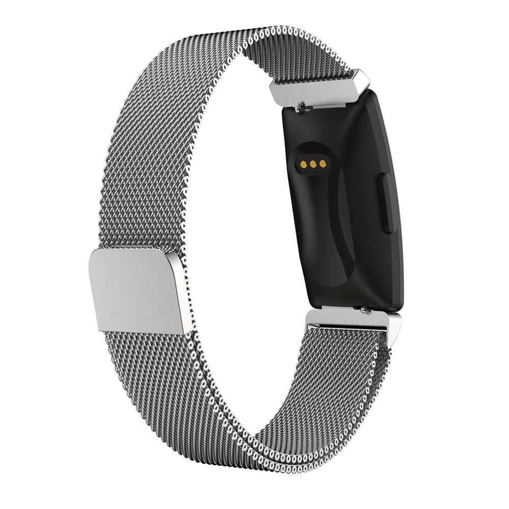 Pulsera milanesa para Fitbit Inspire/Inspire 2, plata