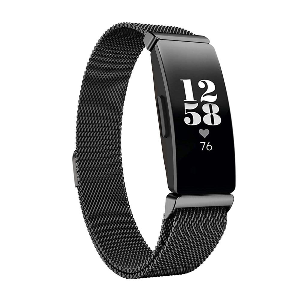 Pulsera milanesa para Fitbit Inspire/Inspire HR/Inspire 2, Negro