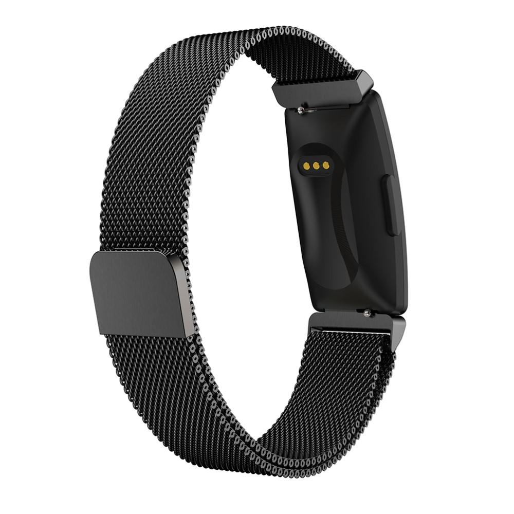 Pulsera milanesa para Fitbit Inspire/Inspire 2, negro