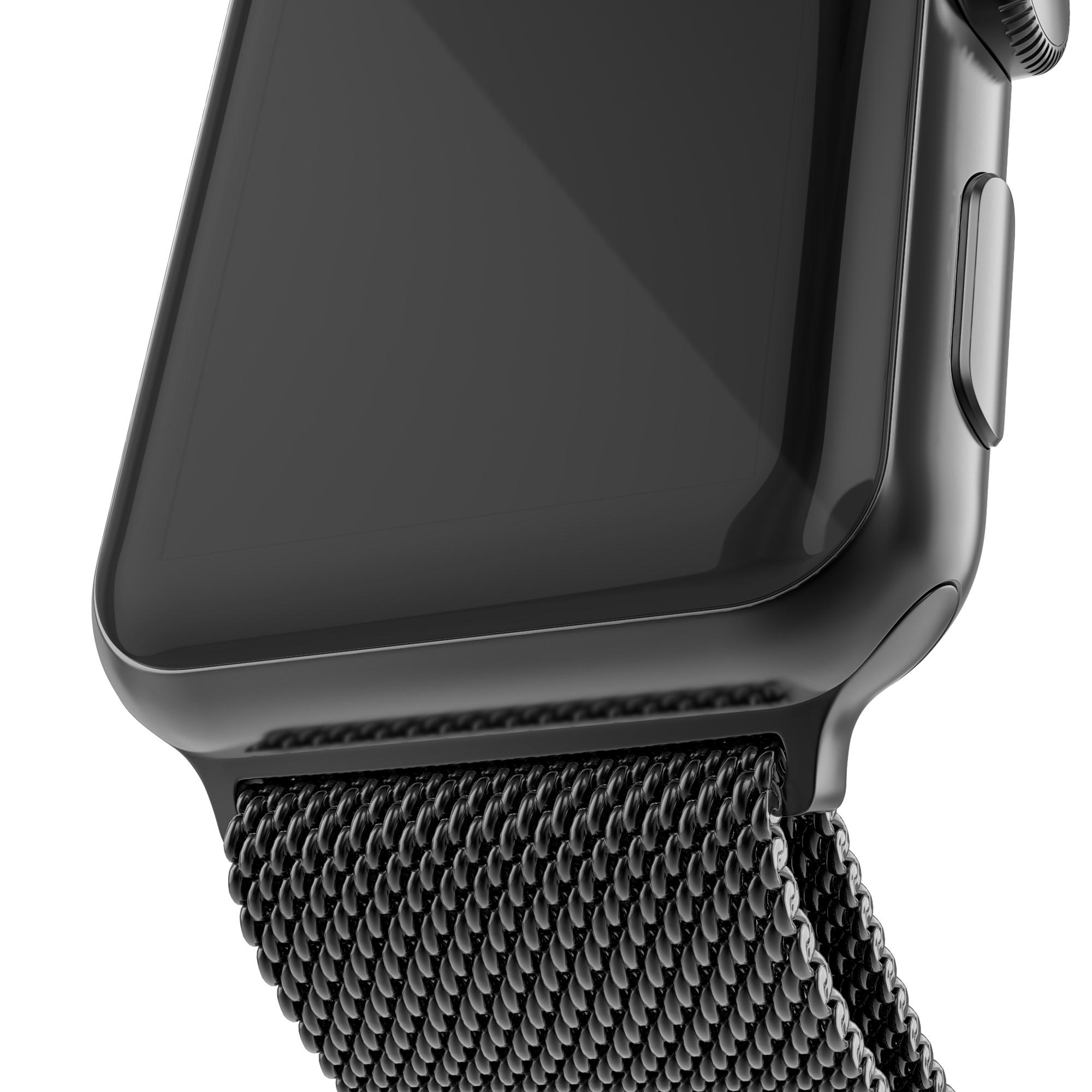 Pulsera milanesa para Apple Watch Series 7 41mm, Negro