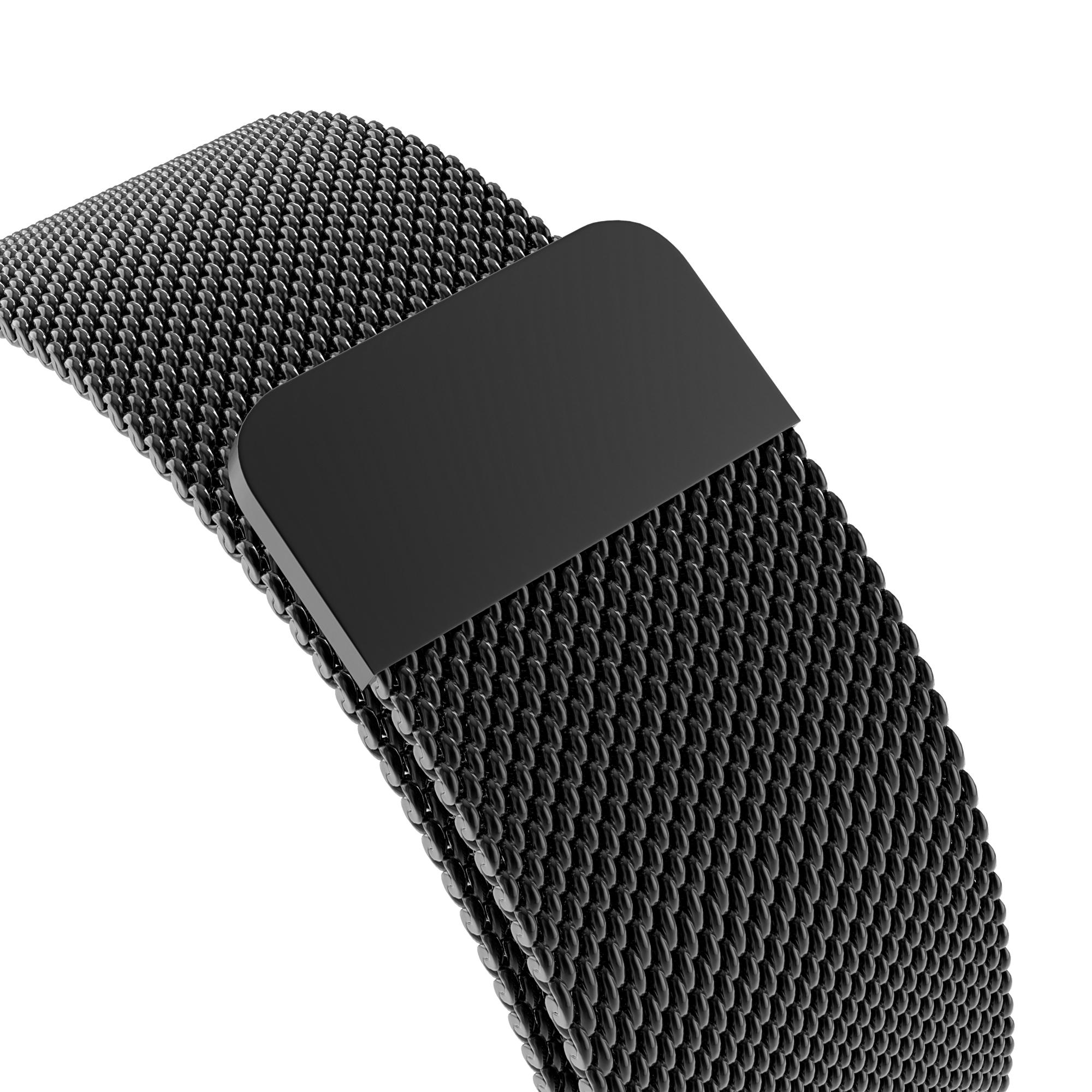 Pulsera milanesa para Apple Watch Series 7 41mm, Negro