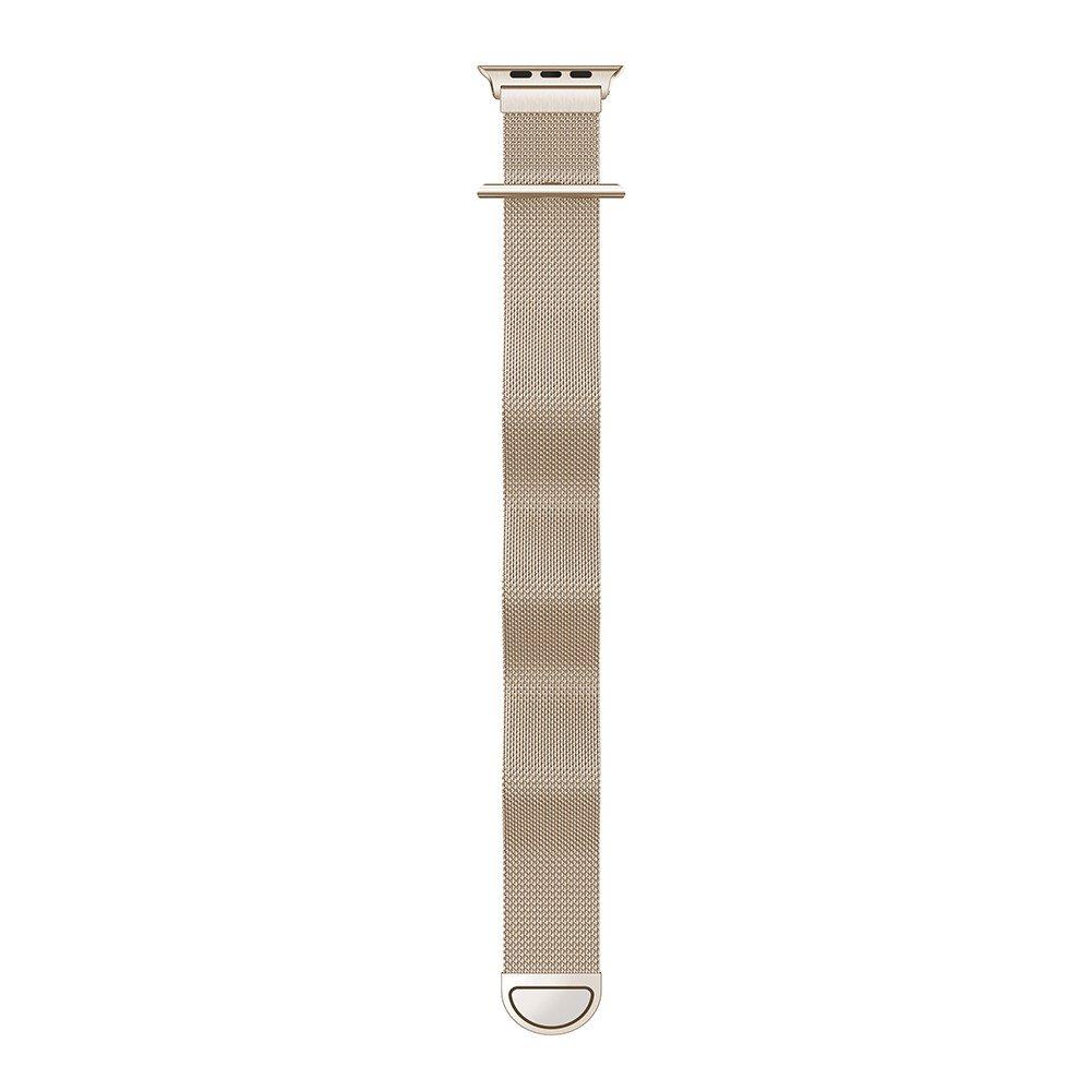 Pulsera milanesa para Apple Watch Series 1-3 42mm, Dorado champagne