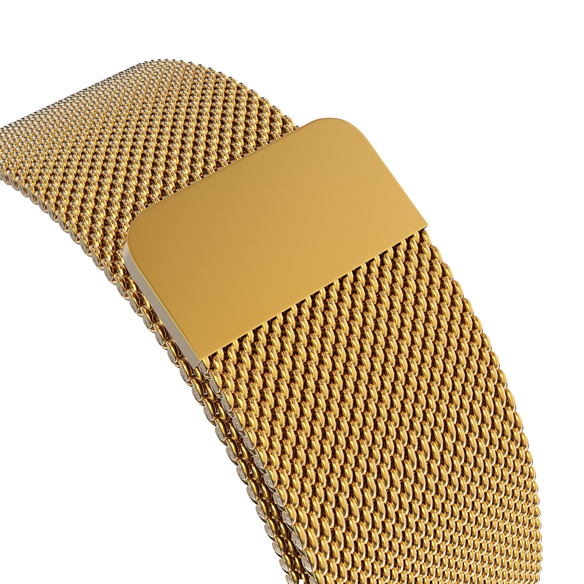 Pulsera milanesa para Apple Watch Series 4-6 44mm, Oro