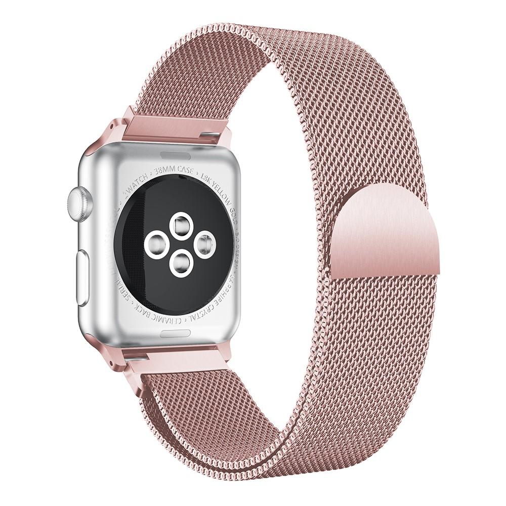 Pulsera milanesa para Apple Watch Ultra 49mm 1st Gen, Rosa dorado