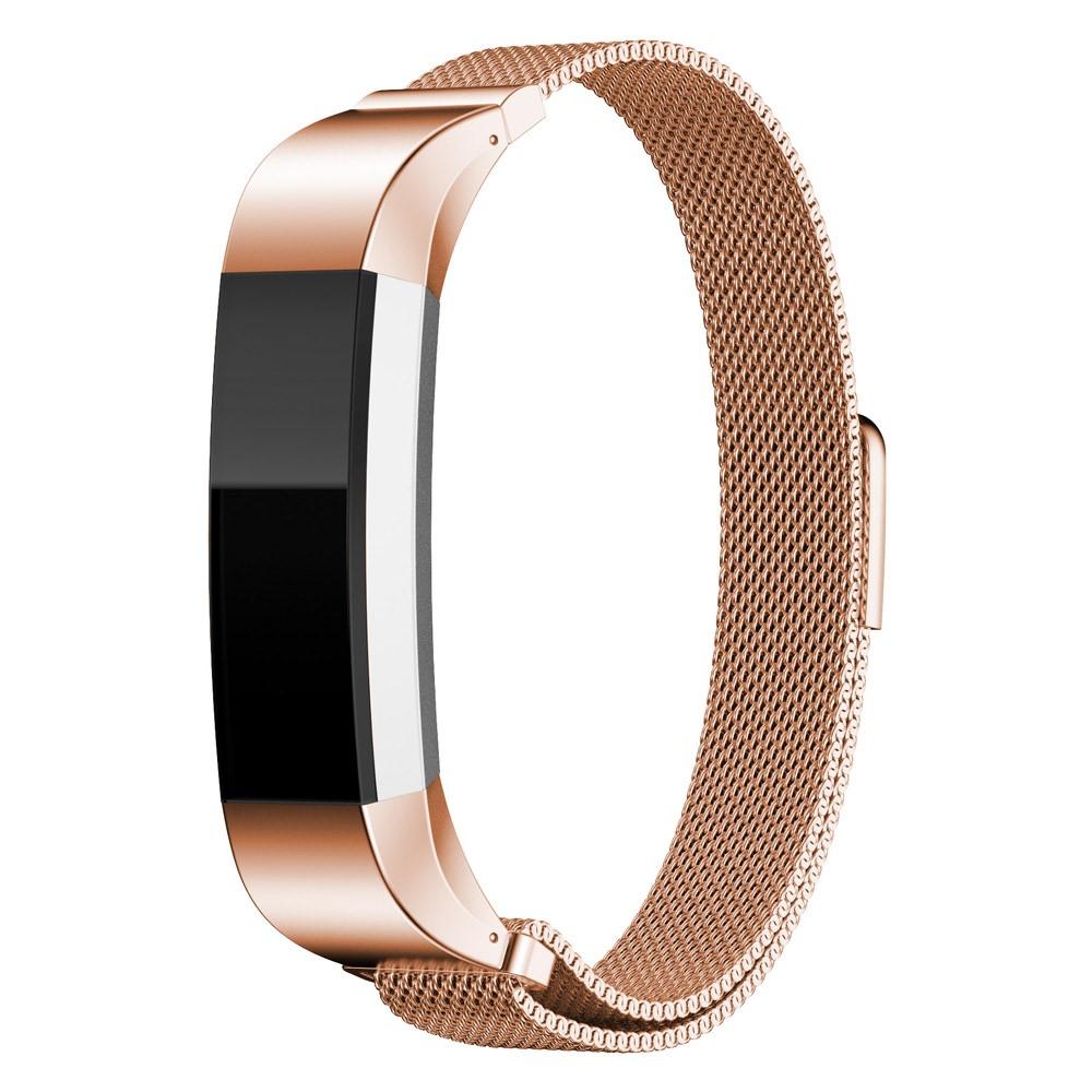 Pulsera milanesa para Fitbit Alta/Alta HR, oro rosa