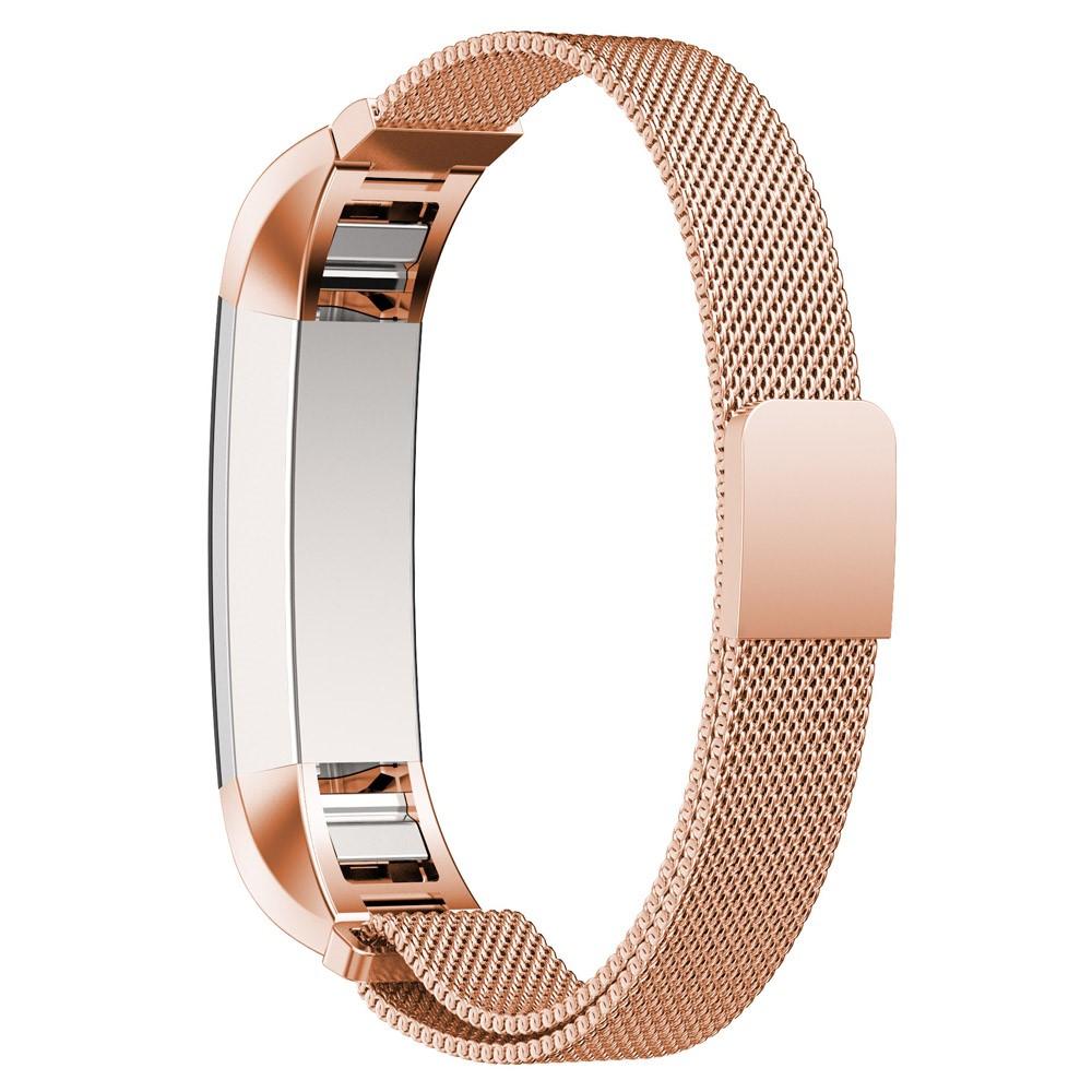 Pulsera milanesa para Fitbit Alta/Alta HR, oro rosa